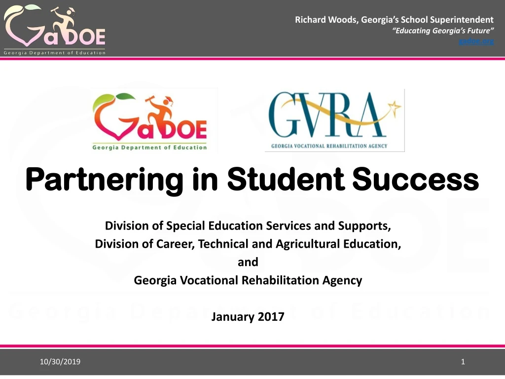 partnering in student success