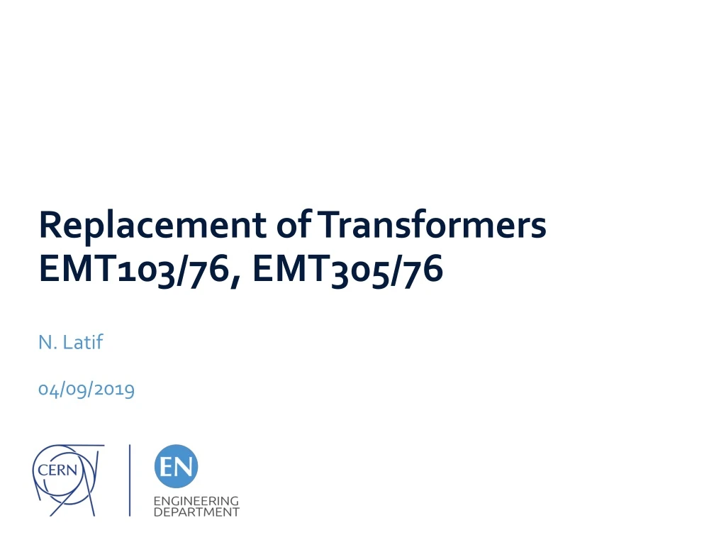 replacement of transformers emt103 76 emt305 76