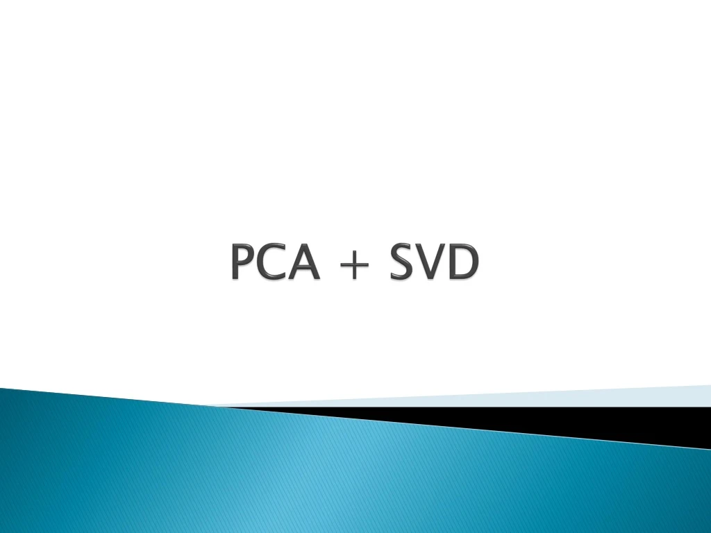 pca svd