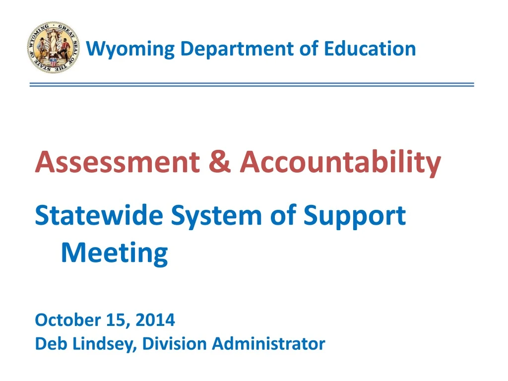 assessment accountability