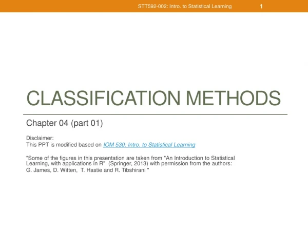 Classification Methods