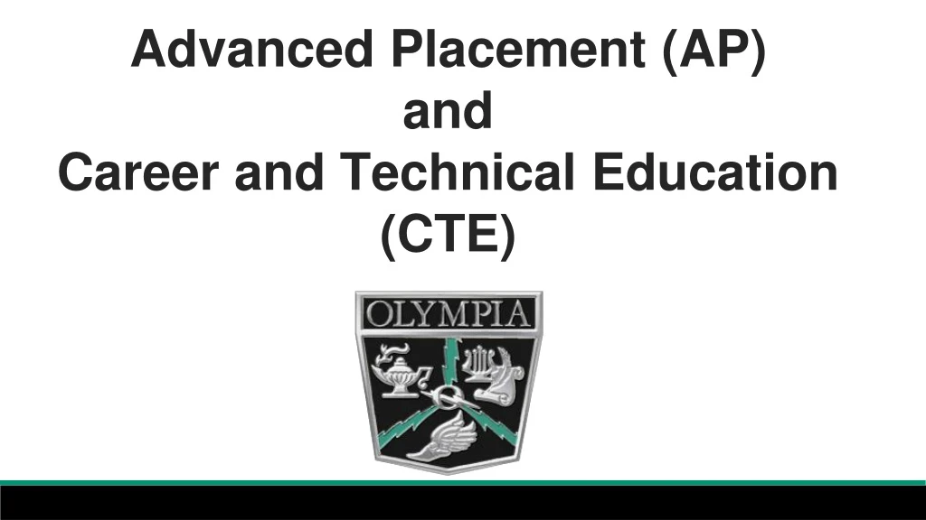 advanced placement ap and career and technical