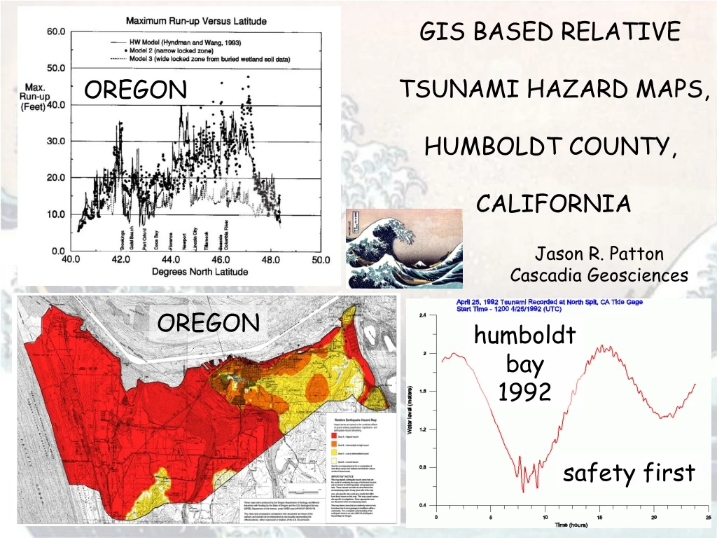 gis based relative tsunami hazard maps humboldt