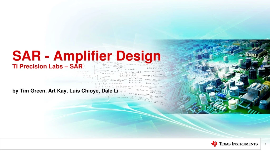 sar amplifier design ti precision labs sar