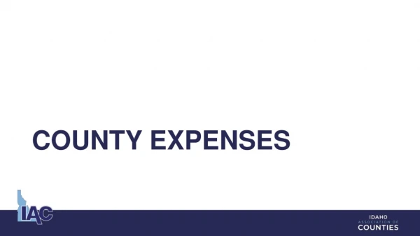 County Expenses