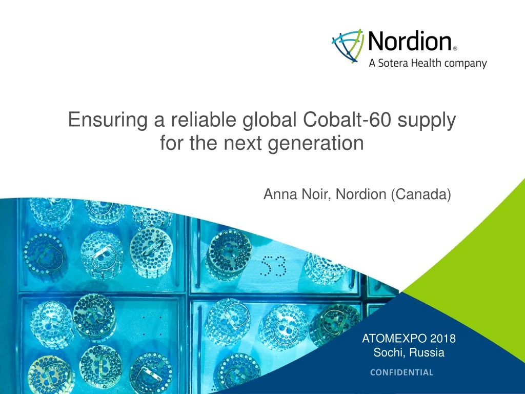 ensuring a reliable global cobalt 60 supply for the next generation