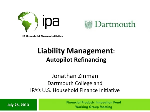 Liability Management : Autopilot Refinancing