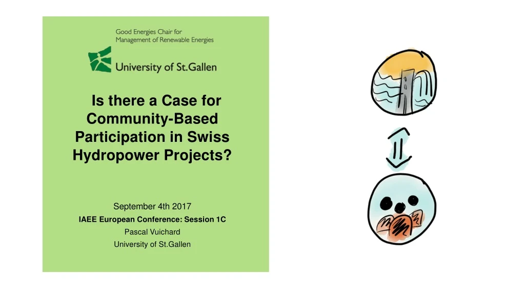 is there a case for community based participation in swiss hydropower projects