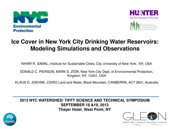 Ice Cover in New York City Drinking Water Reservoirs: Modeling Simulations and Observations