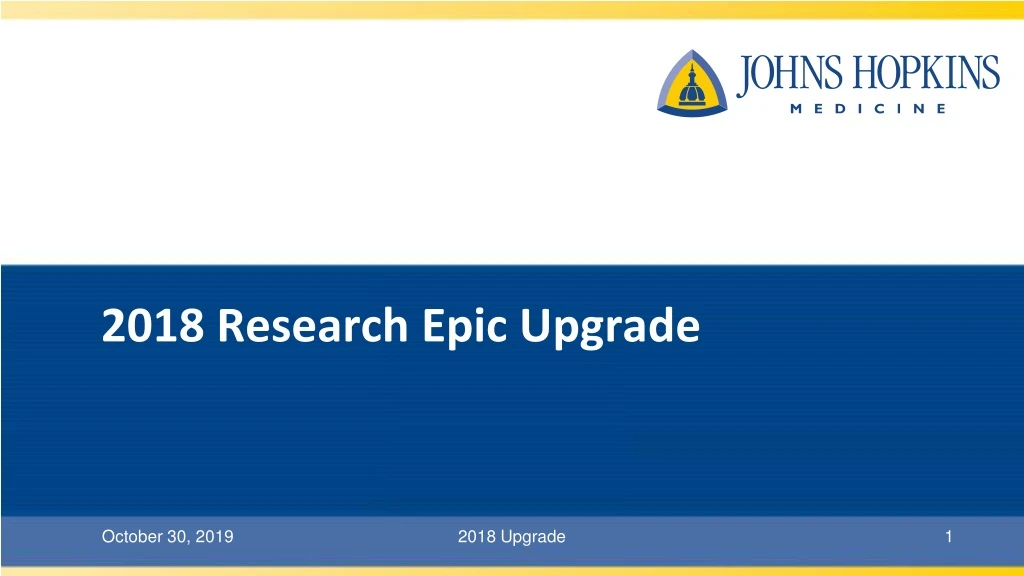 2018 research epic upgrade