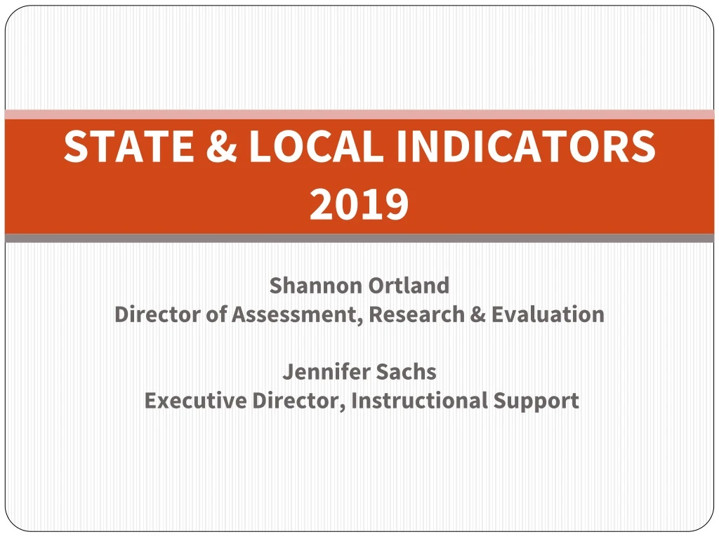state local indicators 2019