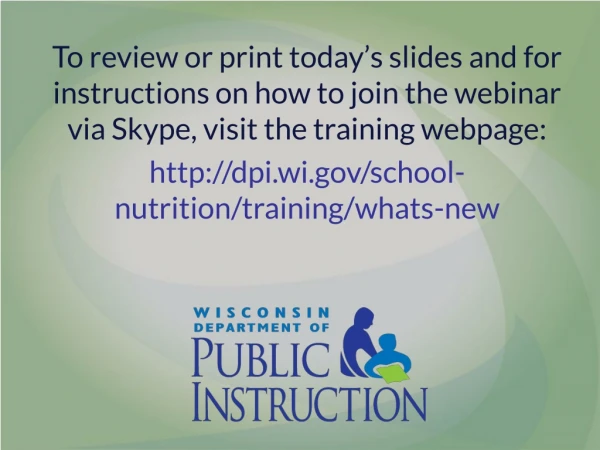 What’s New With School Nutrition