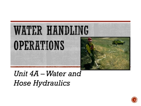 Water Handling Operations
