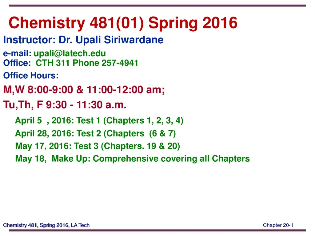 chemistry 481 01 spring 2016