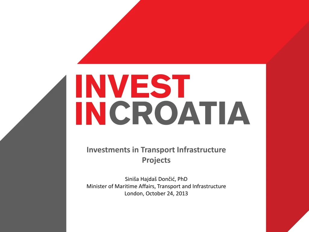 investments in transport infrastructure projects