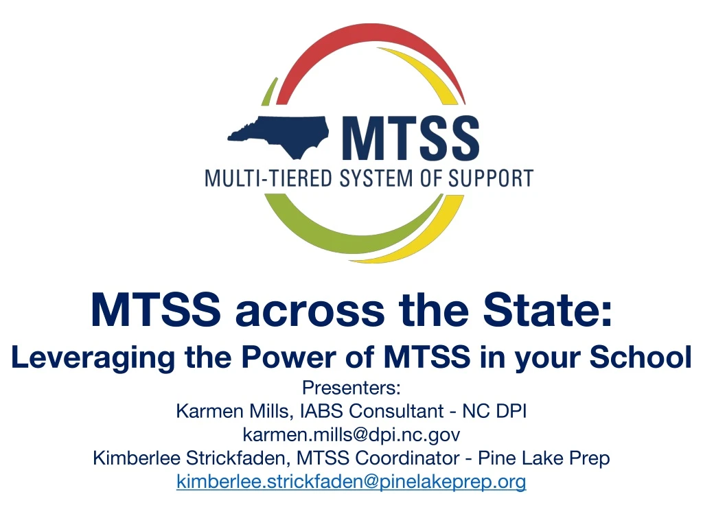 mtss across the state leveraging the power