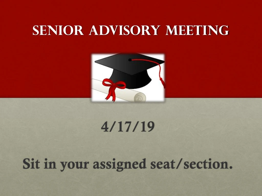 senior advisory meeting