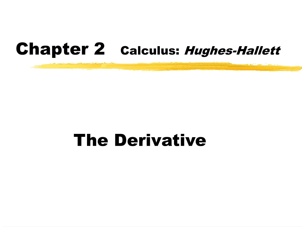 chapter 2 calculus hughes hallett