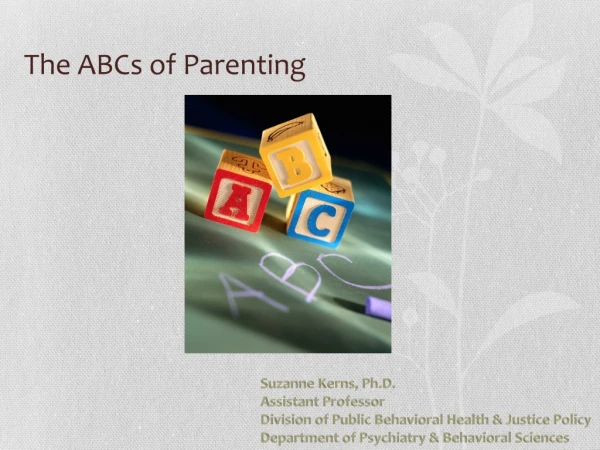 The ABCs of Parenting