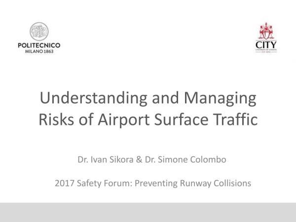 Understanding and Managing Risks of Airport Surface Traffic