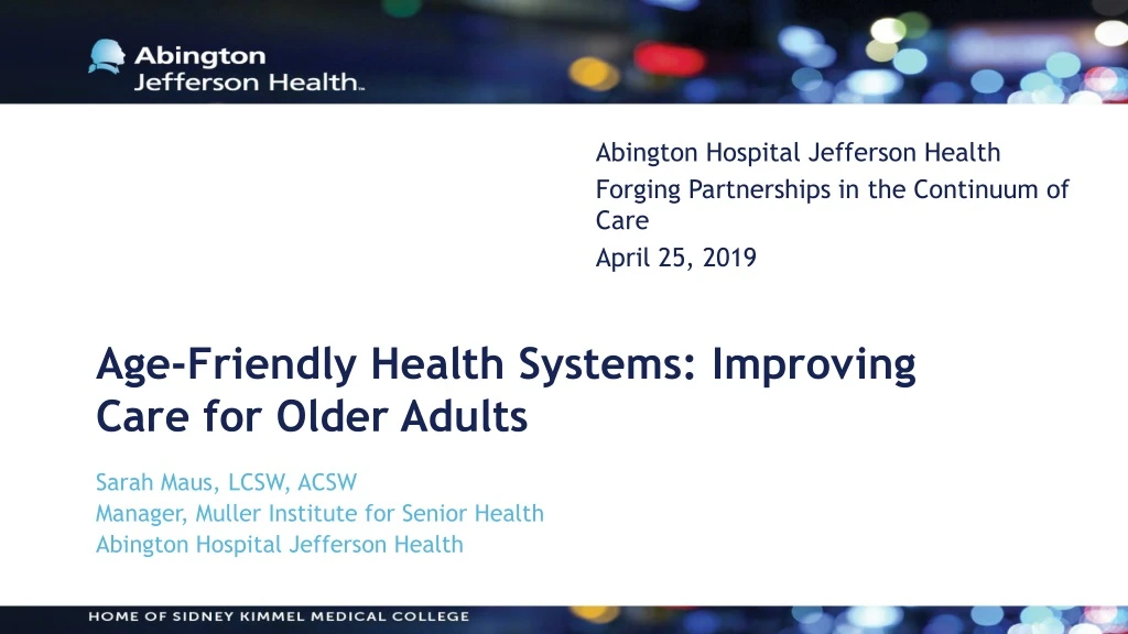 age friendly health systems improving care for older adults