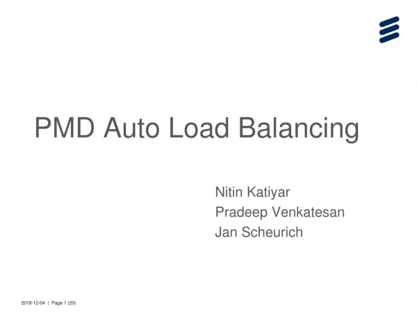 PMD Auto Load Balancing