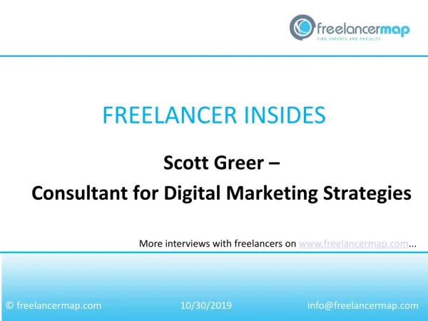 Scott Greer – Consultant for Digital Marketing Strategies
