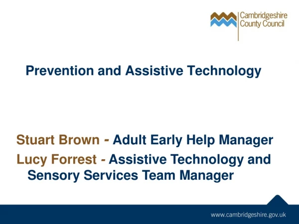 Stuart Brown - Adult Early Help Manager