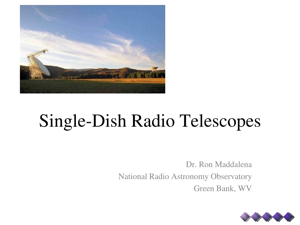 single dish radio telescopes