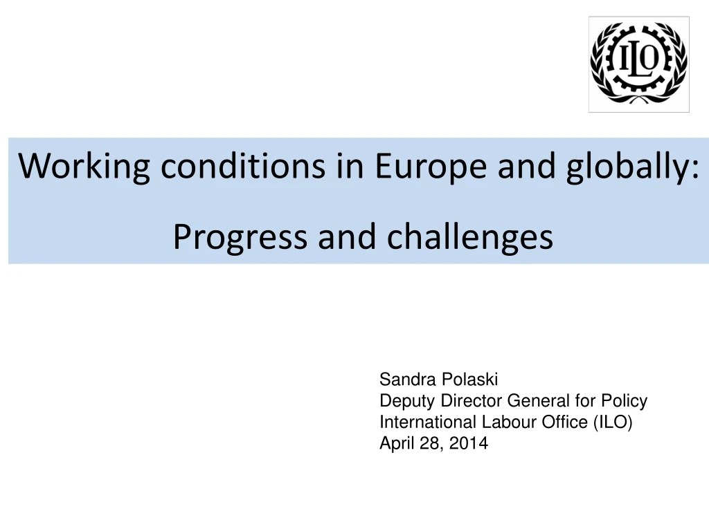 w orking conditions in europe and globally