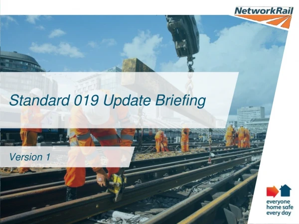 Standard 019 Update Briefing