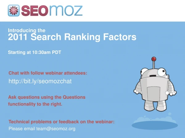 Introducing the 2011 Search Ranking Factors