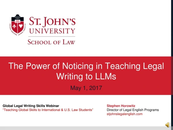 The Power of Noticing in Teaching Legal Writing to LLMs