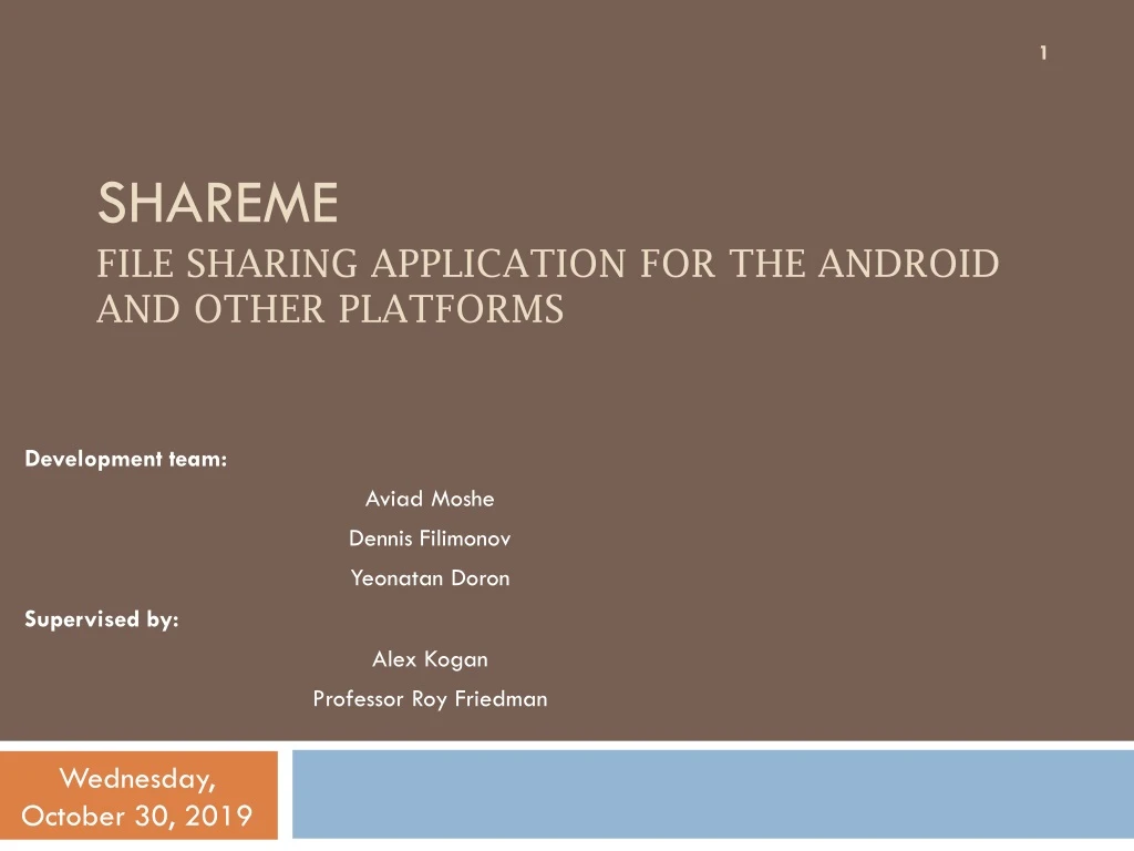 shareme file sharing application for the android and other platforms