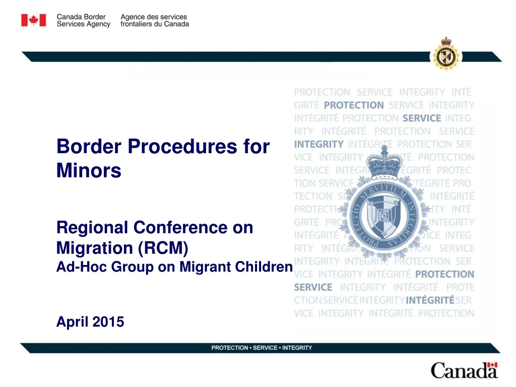 border procedures for minors