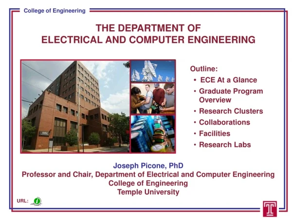 THE DEPARTMENT OF ELECTRICAL AND COMPUTER ENGINEERING
