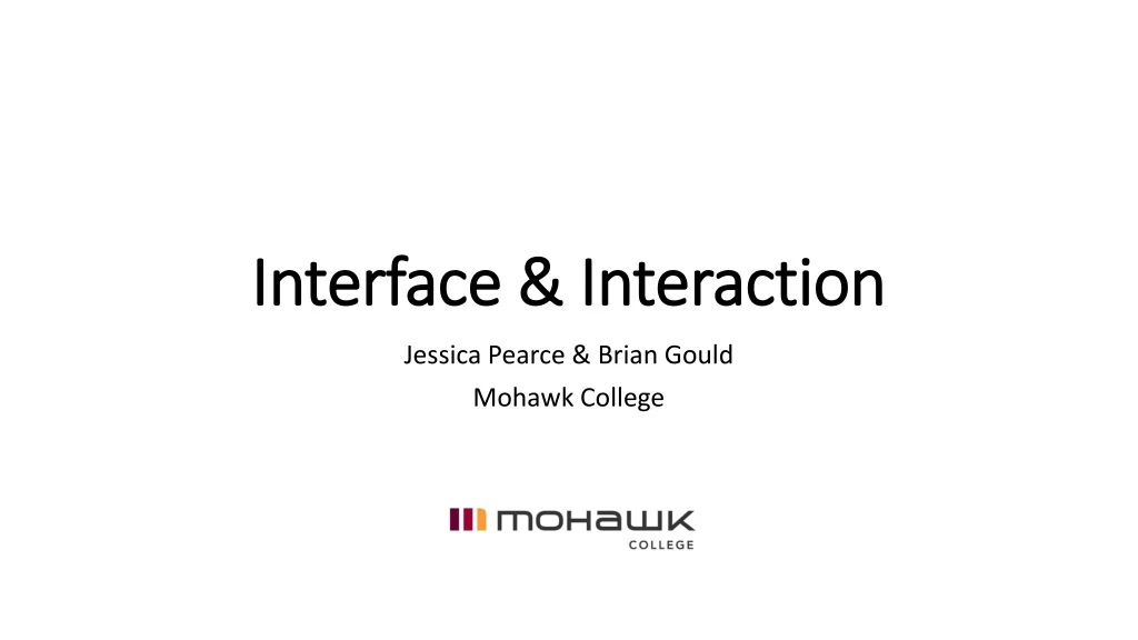 interface interaction