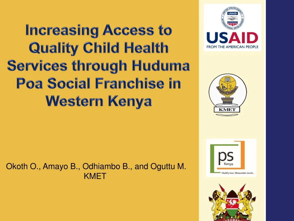 increasing access to quality child h ealth