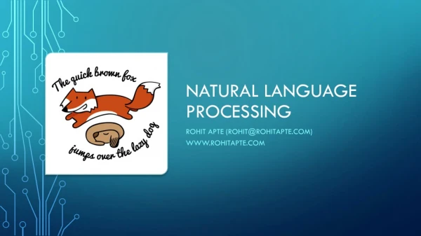 Natural language processing