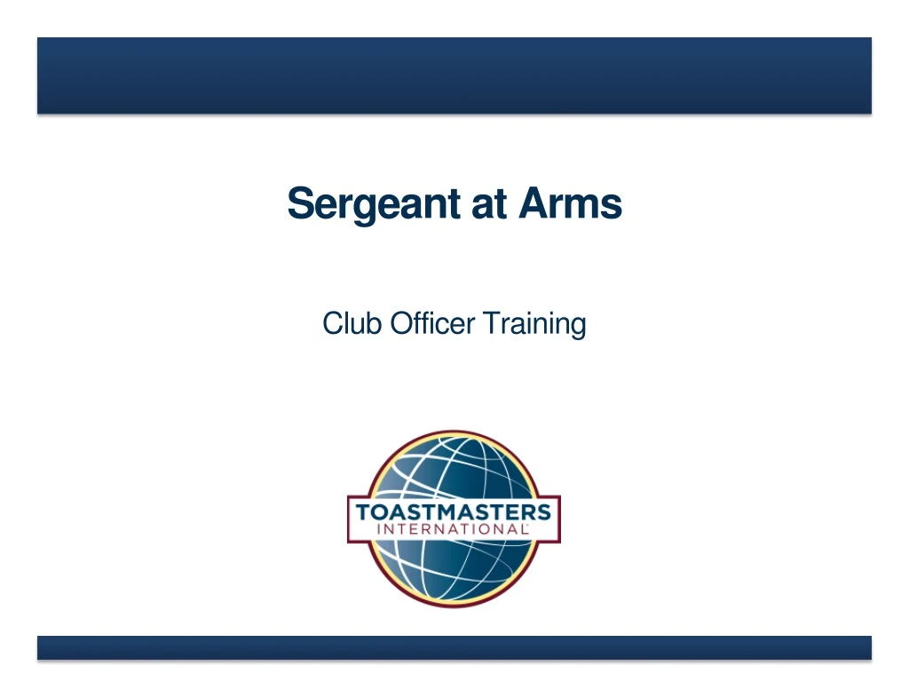 sergeant at arms