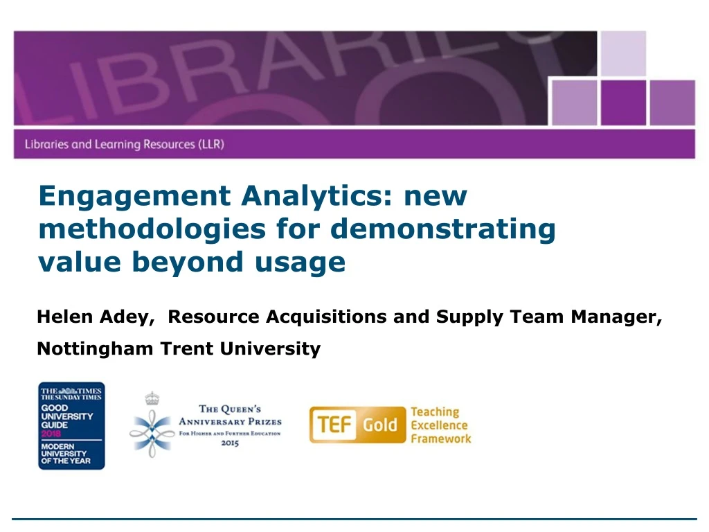 engagement analytics new methodologies