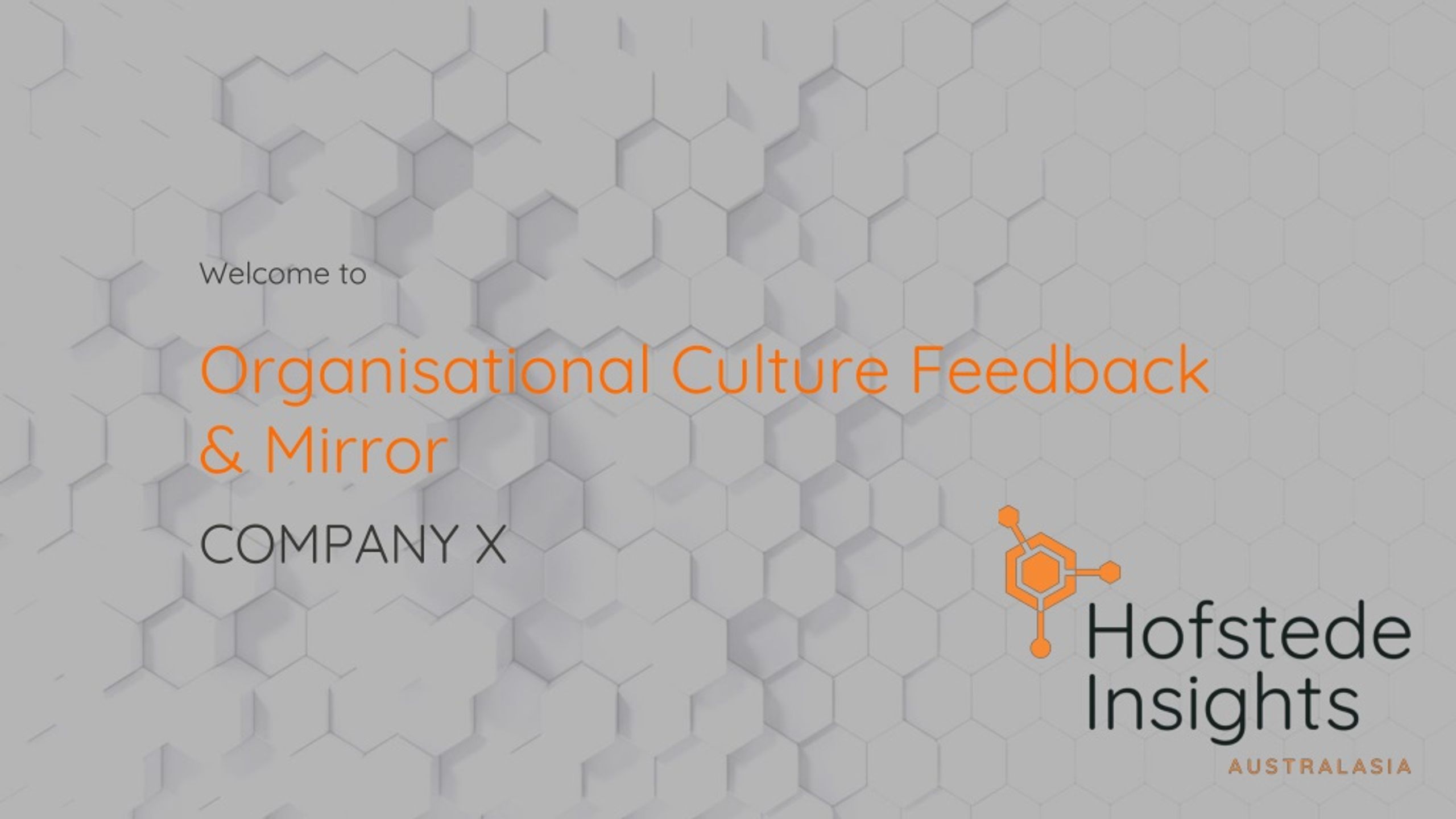 Organisational Culture Feedback & Mirror: Bridging the Gap for Change Initiatives - slide 1