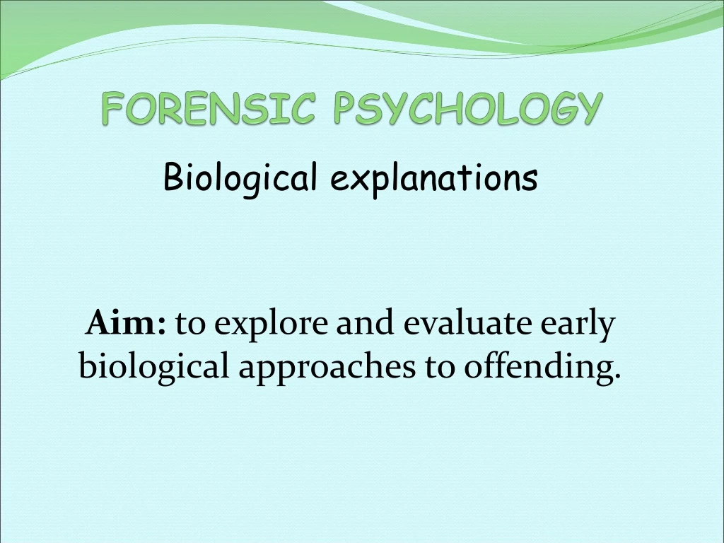 forensic psychology