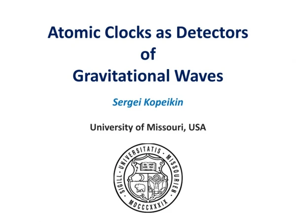 Atomic Clocks as Detectors of Gravitational Waves