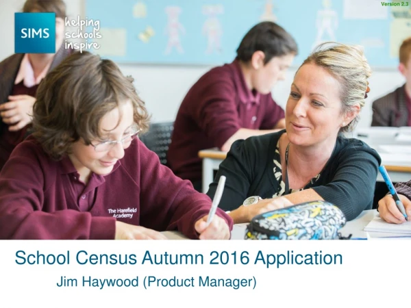 School Census Autumn 2016 Application