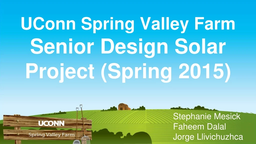 uconn spring valley farm senior design solar project spring 2015