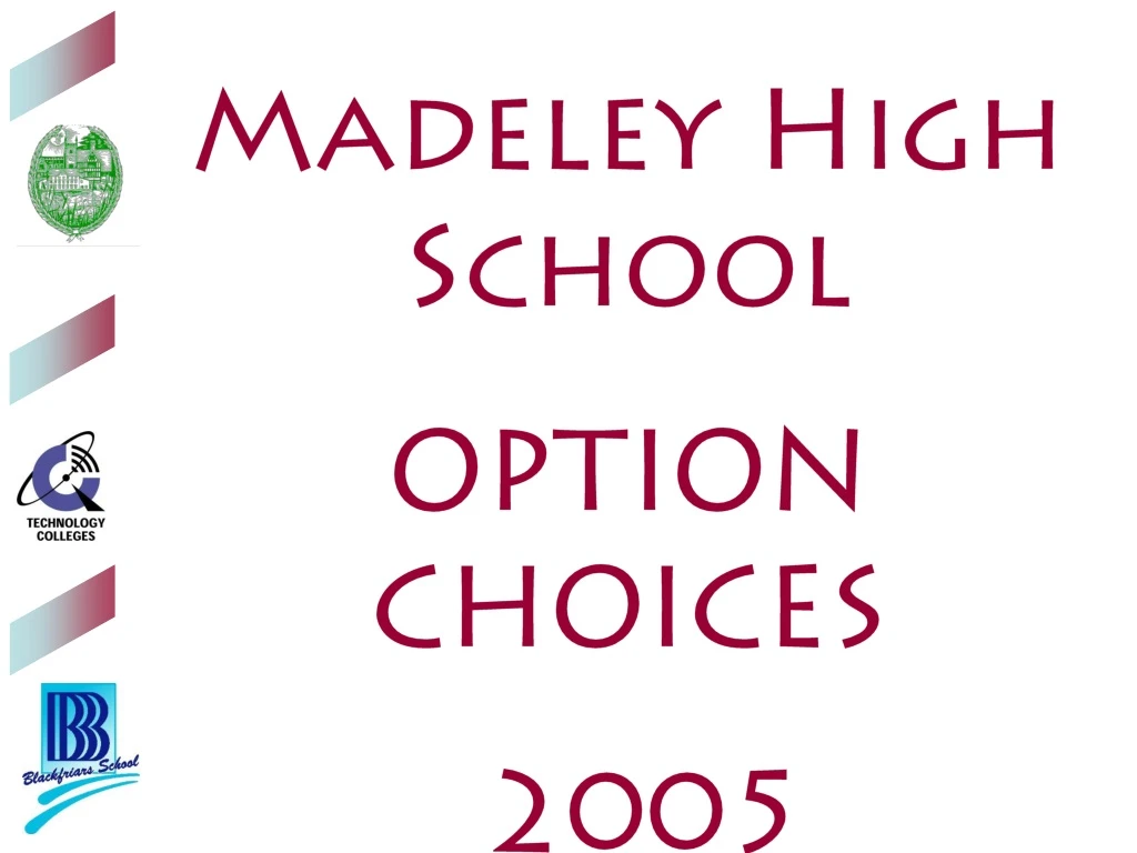madeley high school option choices 2005 a joint
