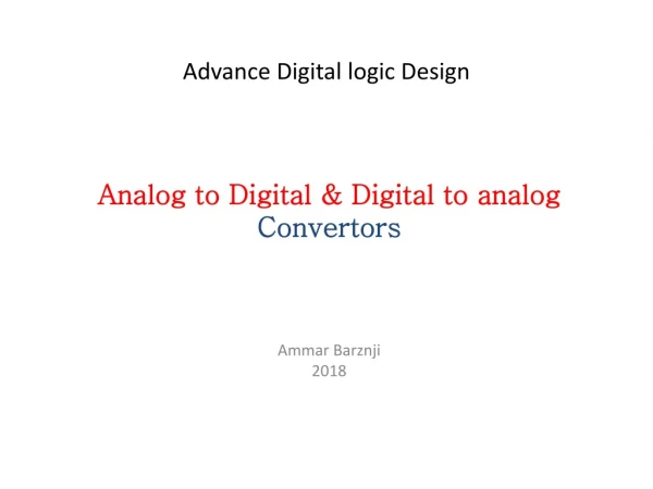 Advance Digital logic Design