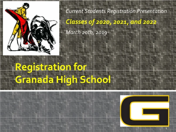 Registration for Granada High School