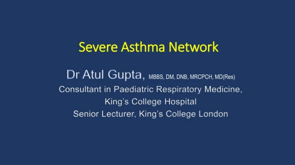 Severe Asthma Network